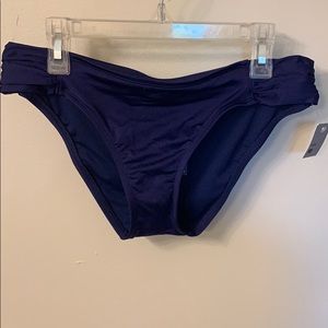 Navy hipster swim bikini NWT